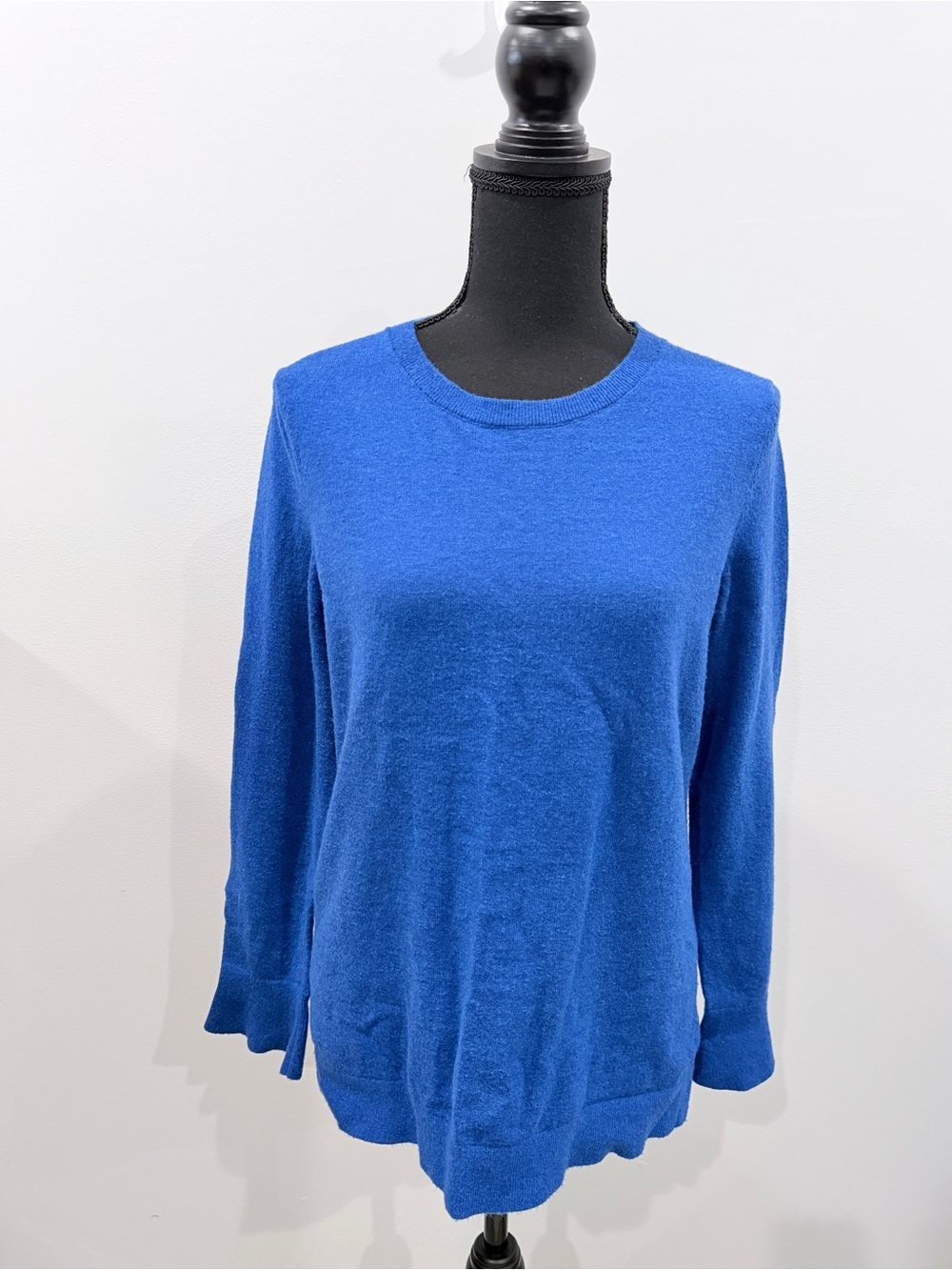 Talbots Blue Lambswool Blend Women's Sweater
